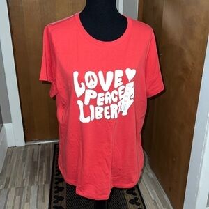Sonoma love, peace and liberty graphic tee